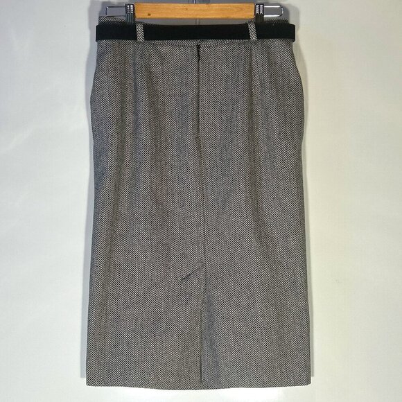 Russ Vintage SZ 12 Black herringbone 2 pc.suit office interview timeless 80's - Picture 9 of 15